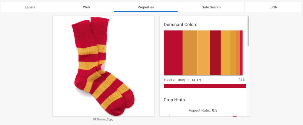 Google’s color extraction