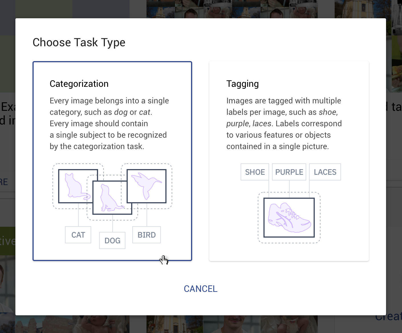 Ximilar differentiates two kinds of labels — Categories and Tags, where each image could be assigned either to one Category or/and multiple Tags.