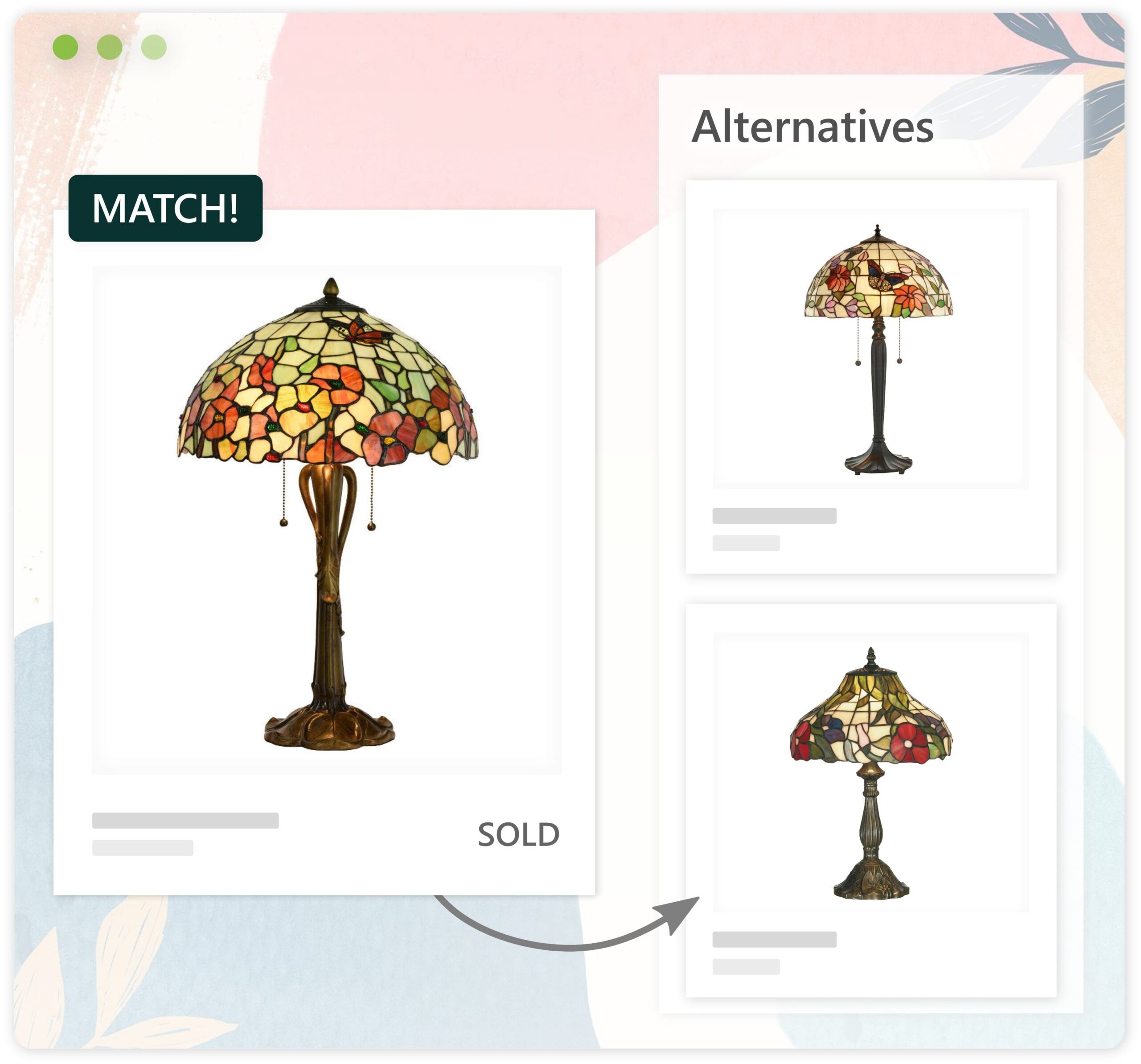 Similarity search used to recommend alternatives to out-of-stock products