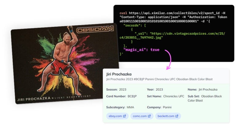 With millions of cards and variations, even the best databases miss some. Ximilar refined the AI sports cards identification to identify cards even when no match exists.