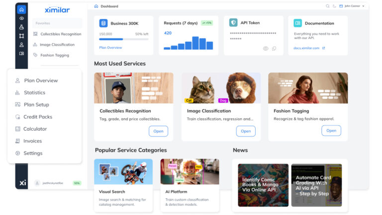 Ximilar App is a way to access computer vision solutions without coding and to gain your own authentication key to use them via API.