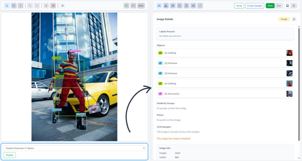 AI prediction automates the whole annotation process with one click.
