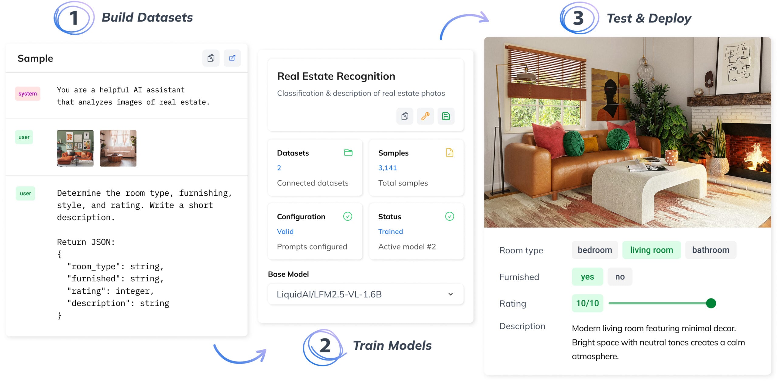 Train multimodal vision language models (VLMs) on&nbsp;an AI platform combining computer vision and natural language processing (LLMs).