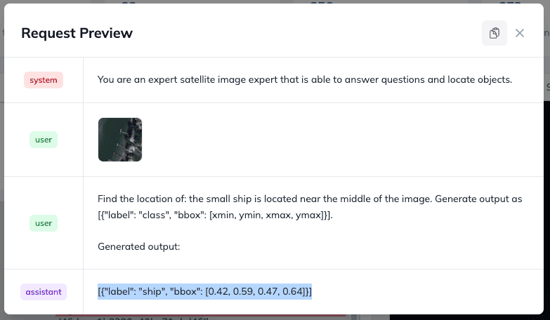 Test how your fine-tuned VLM performs via Requests in Ximilar App.