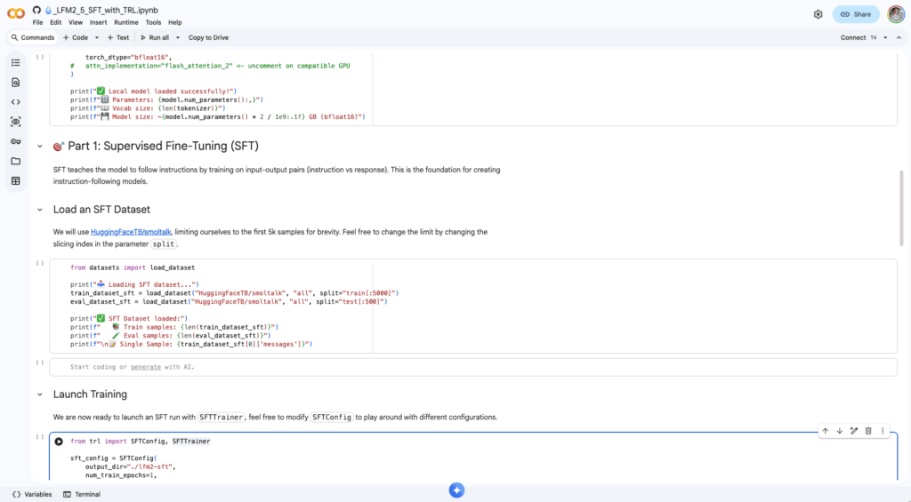 Google Colab offers fine-tuning via simple notebooks.