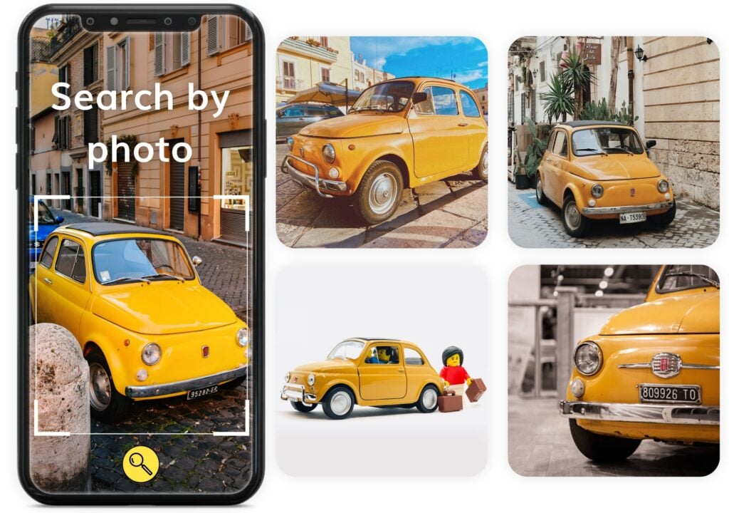 Provide your users with an efficient image finder by Ximilar based on a search by photo in any format.