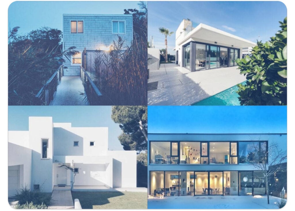 Automate the detection and classification of houses based on features like style, design, roofs, tiles, windows, porches, and surrounding elements with visual AI.