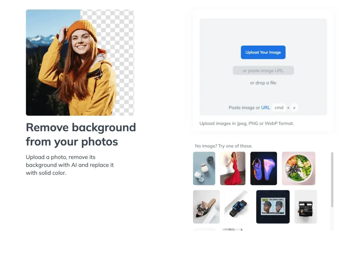 Remo background on photos with AI. Demo image.