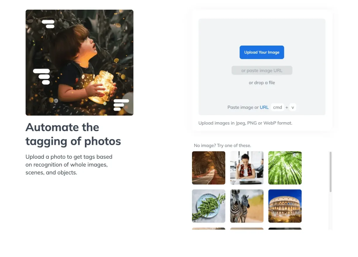 AI tagging on stock photos.