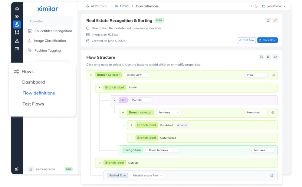 Combine ready-to-use and custom AI models into a modular Flow