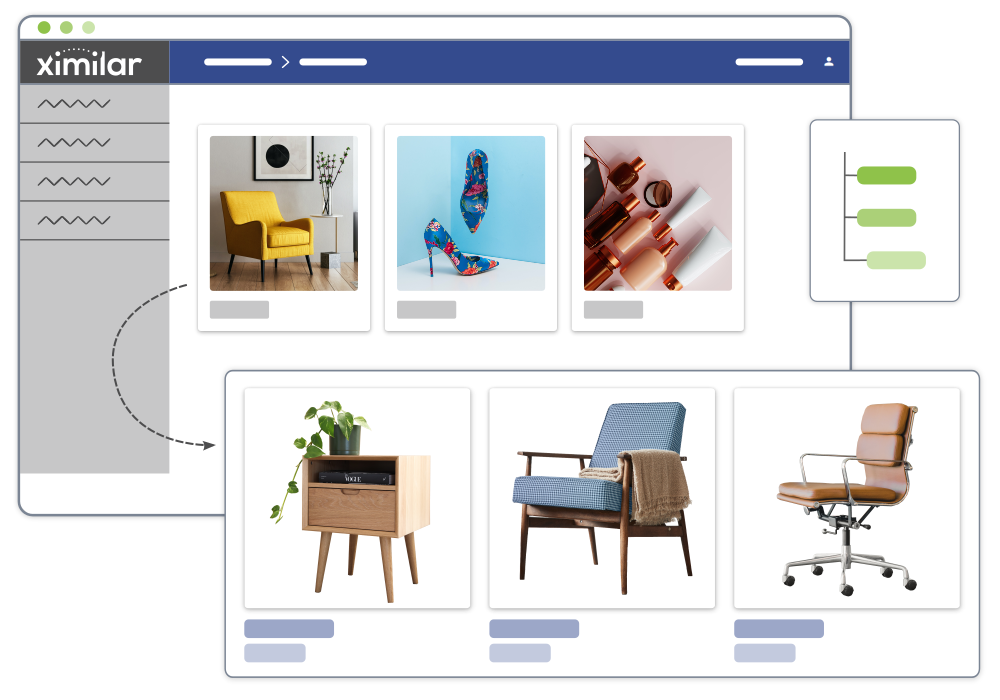 Computer vision platform of Ximilar is accessible through App and via API.